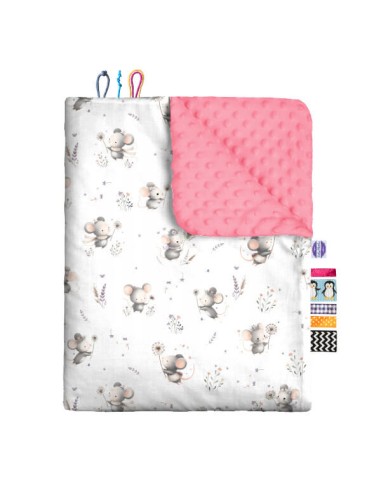 Myszki - Kocyk Minky - dowolny rozmiar