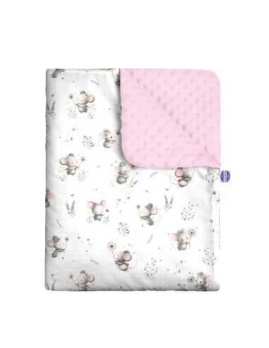 Myszki - Kocyk Minky - dowolny rozmiar