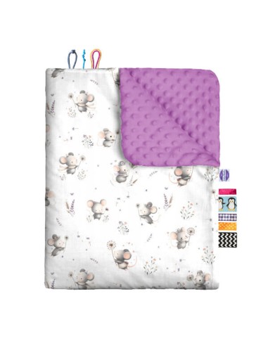 Myszki - Kocyk Minky - dowolny rozmiar