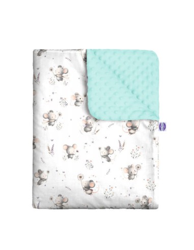 Myszki - Kocyk Minky - dowolny rozmiar