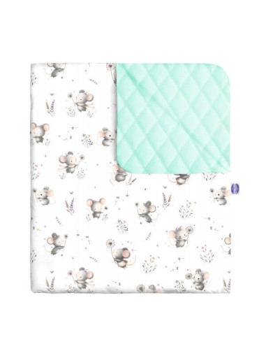 Myszki - Kocyk Velvet - dowolny rozmiar