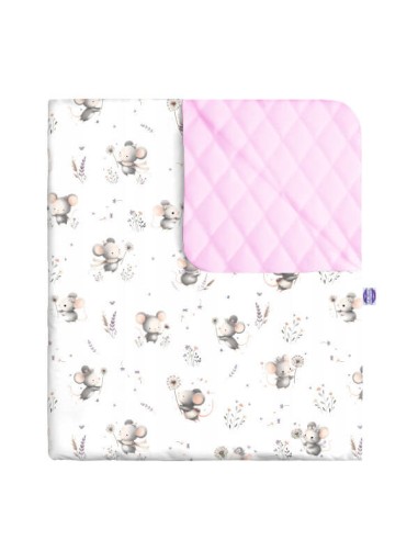 Myszki - Kocyk Velvet - dowolny rozmiar