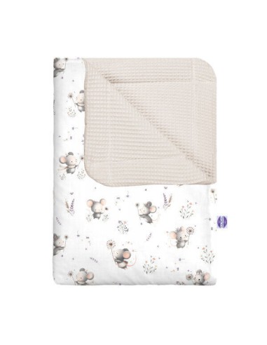 Myszki - Kocyk Wafel - dowolny rozmiar