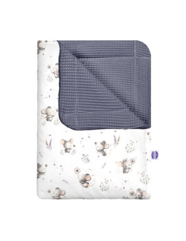 Myszki - Kocyk Wafel - dowolny rozmiar