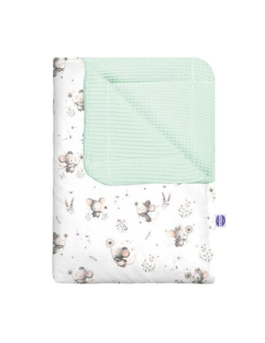 Myszki - Kocyk Wafel - dowolny rozmiar