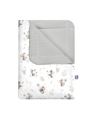 Myszki - Kocyk Wafel - dowolny rozmiar