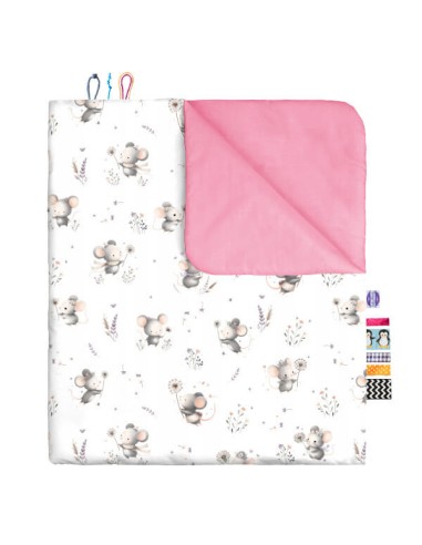 Myszki - Komplet Pościeli Bawełnianej - dowolny rozmiar