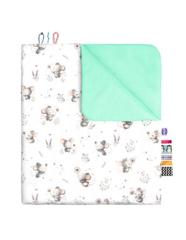 Myszki - Komplet Pościeli Bawełnianej - dowolny rozmiar