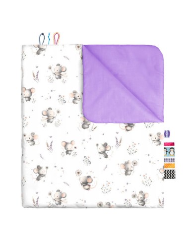 Myszki - Komplet Pościeli Bawełnianej - dowolny rozmiar