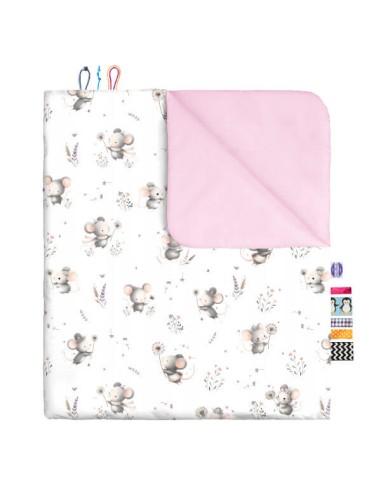 Myszki - Komplet Pościeli Bawełnianej - dowolny rozmiar