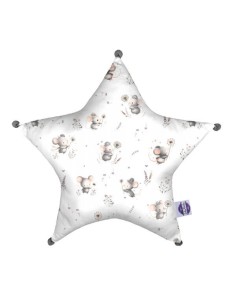 Myszki - Poduszka Dekoracyjna Bawełniana Gwiazda 45x45 cm