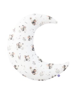 Myszki - Poduszka Dekoracyjna Księżyc Bawełna + Wafel 45x45 cm