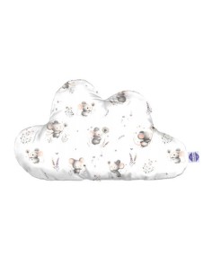 Myszki - Poduszka Dekoracyjna Velvet + Bawełna Chmurka 54x34 cm