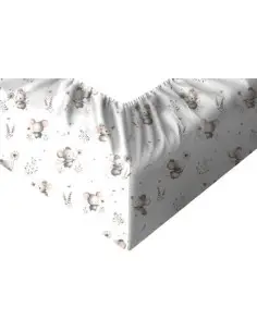 Myszki - Prześcieradło Bawełniane z Gumką - Dowolny Rozmiar