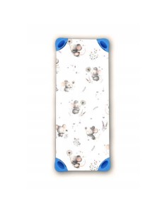 Myszki - Prześcieradło z gumkami na leżaczek przedszkolny