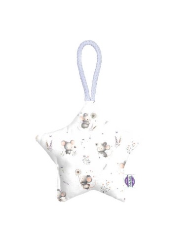 Myszki - Zawieszka dekoracyjna gwiazdka - 13x13 cm