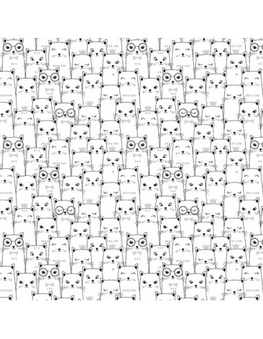 Kotek - Prześcieradło Bawełniane Bez Gumki - Dowolny Rozmiar