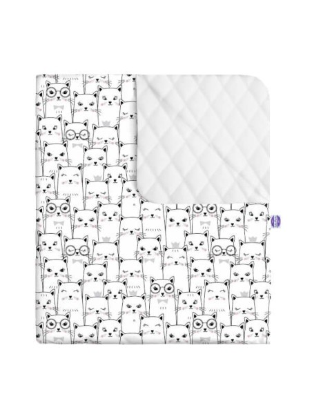 Kotek - Kocyk do fotelika samochodowego - bawełna + velvet