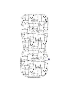 Kotek - Wkładka do wózka bawełna + velvet