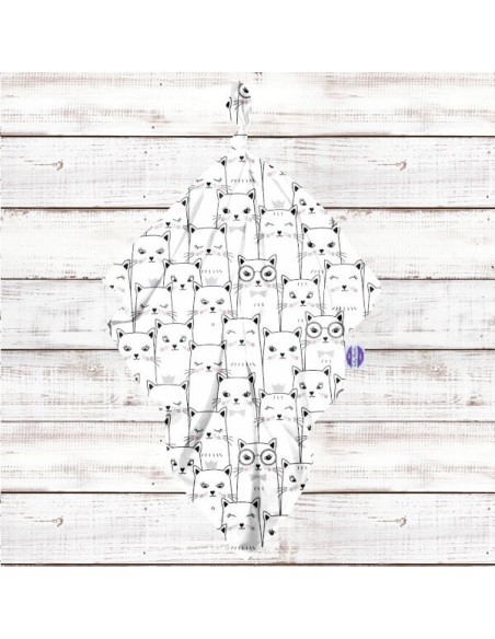 Kotek - Pieluszka bawełniana - dowolny rozmiar