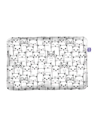 Kotek - Poduszka Bawełna + Minky - dowolny rozmiar