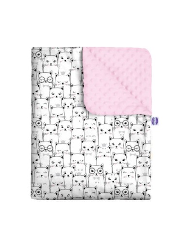 Kotek - Kocyk Minky - dowolny rozmiar