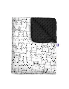 Kotek - Zestaw - Kocyk Minky + Poduszka Minky - dowolny rozmiar