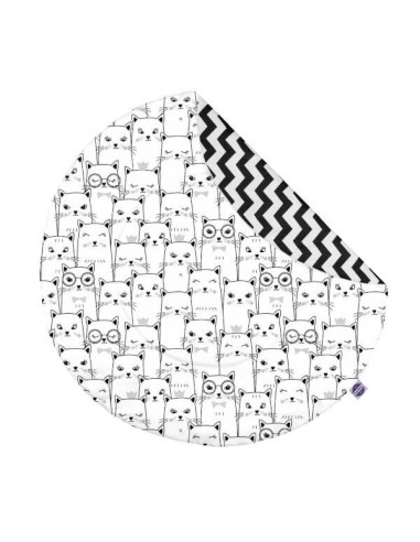 Kotek - Mata do zabawy i raczkowania - Okrągła - dowolny rozmiar