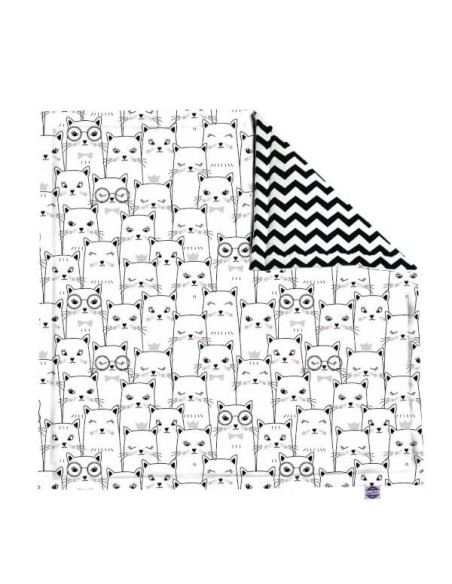 Kotek - Mata do zabawy i raczkowania - Prostokątna - dowolny rozmiar