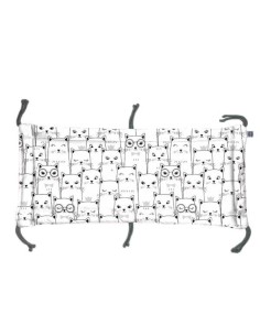 Kotek - Moduł 60x30 cm Ochraniacza na Szczebelki do Łóżeczka 60x120 cm - dwustronnie bawełniany