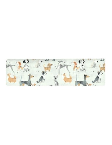 Psy - Ochraniacz na pałąk do wózka - bawełna + velvet