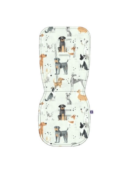 Psy - Wkładka do wózka bawełna + velvet