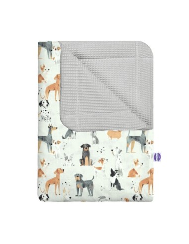 Psy - Kocyk Wafel - dowolny rozmiar