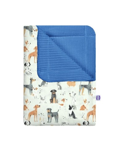 Psy - Kocyk Wafel - dowolny rozmiar