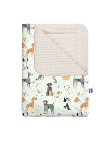 Psy - Kocyk Wafel - dowolny rozmiar