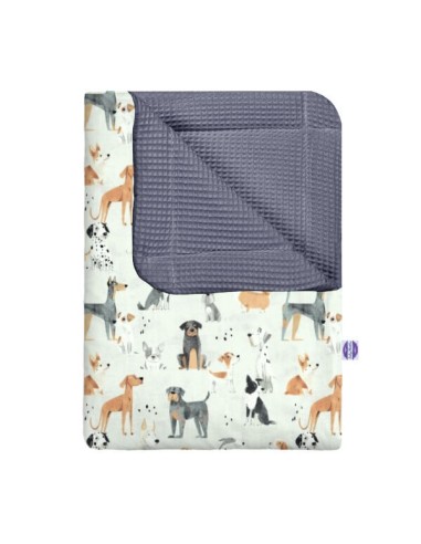 Psy - Kocyk Wafel - dowolny rozmiar