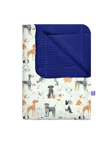 Psy - Kocyk Wafel - dowolny rozmiar