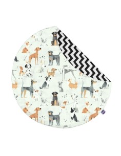 Psy - Mata do zabawy i raczkowania - Okrągła - dowolny rozmiar
