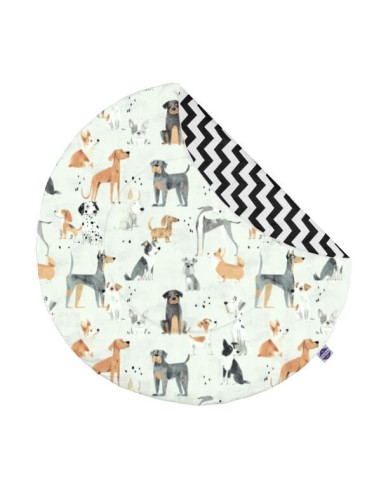 Psy - Mata do zabawy i raczkowania - Okrągła - dowolny rozmiar