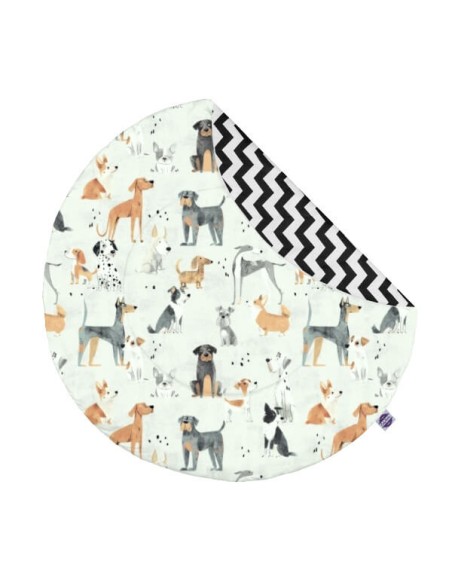 Psy - Mata do zabawy i raczkowania - Okrągła - dowolny rozmiar