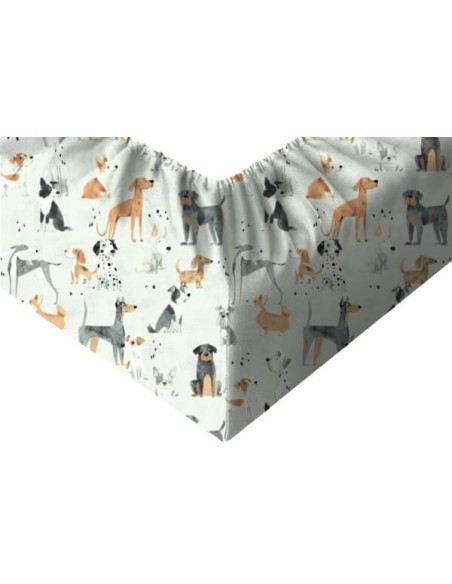Psy - Prześcieradło Bawełniane z Gumką - Dowolny Rozmiar