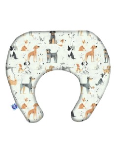 Psy - Poduszka Podróżna Mały Rogal 33x26 cm (1-4 LAT) bawełna + minky