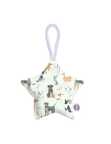 Psy - Zawieszka dekoracyjna gwiazdka - 13x13 cm