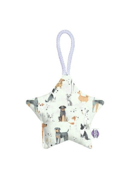 Psy - Zawieszka dekoracyjna gwiazdka - 13x13 cm