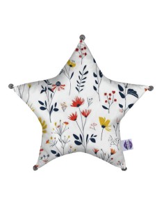 Łąka - Poduszka Dekoracyjna Velvet + Bawełna Gwiazda 45x45 cm