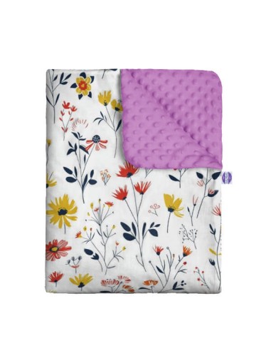 Łąka - Zestaw - Kocyk Minky + Poduszka Minky - dowolny rozmiar