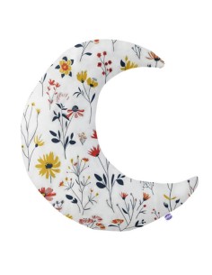 Łąka - Poduszka Dekoracyjna Bawełniana Księżyc 45x45 cm