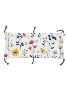 Łąka - Moduł 60x30 cm Ochraniacza na Szczebelki do Łóżeczka 60x120 cm - dwustronnie bawełniany