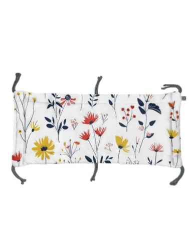 Łąka - Moduł 60x30 cm Ochraniacza na Szczebelki do Łóżeczka 60x120 cm - dwustronnie bawełniany