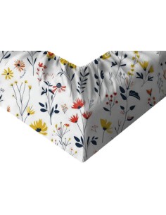 Łąka - Prześcieradło Bawełniane z Gumką - Dowolny Rozmiar